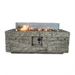 Living Source International 16'' H x 42'' W Concrete Outdoor Fire Pit Table