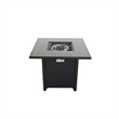 Living Source International 25'' H x 30'' W Steel Outdoor Fire PitTable with Lid