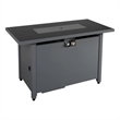 25'' H x 42'' W Steel Outdoor Fire Pit Table with Lid  Durable and Stylish