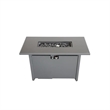 25'' H x 42'' W Steel Outdoor Fire Pit Table with Lid  Durable and Stylish