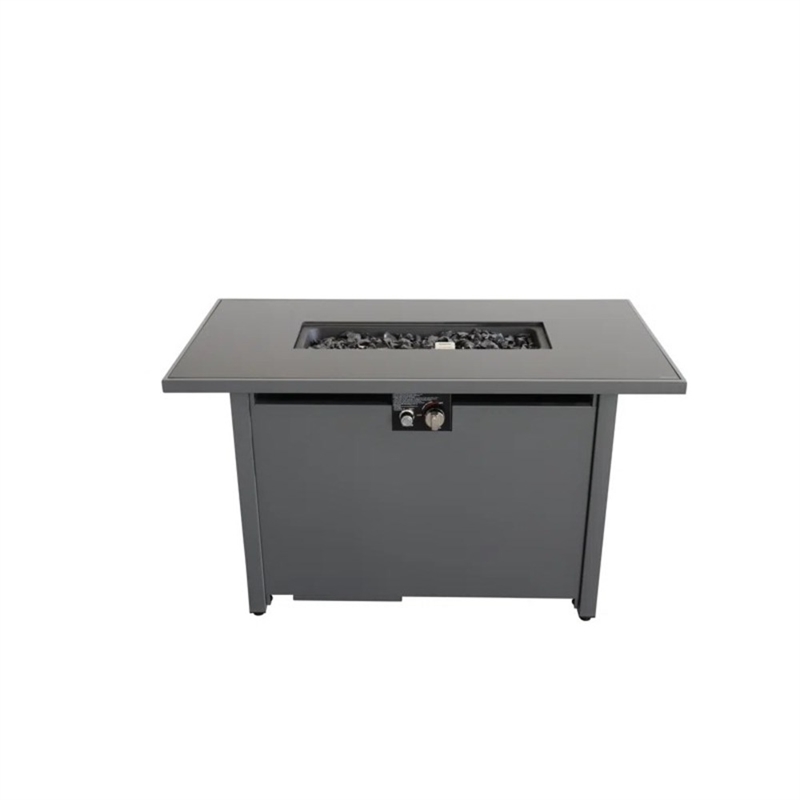25'' H x 42'' W Steel Outdoor Fire Pit Table with Lid  Durable and Stylish