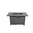 25'' H x 42'' W Steel Outdoor Fire Pit Table with Lid  Durable and Stylish
