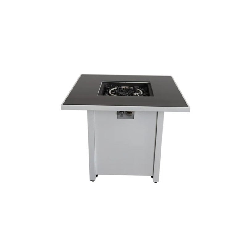 LSI 25'' H x 30'' W Steel Outdoor Fire Pit white