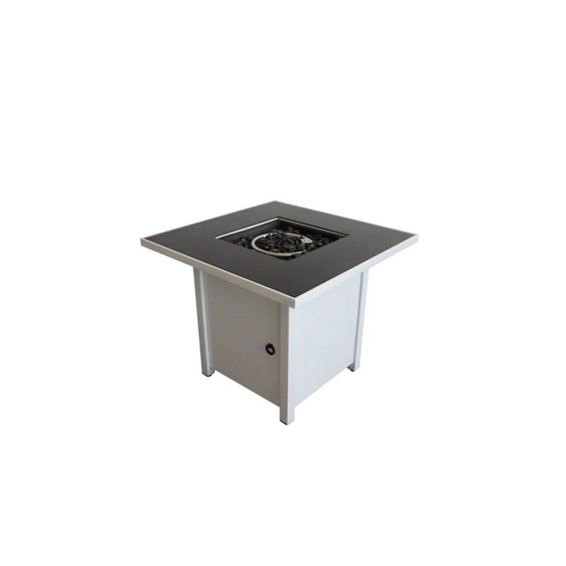 LSI 25'' H x 30'' W Steel Outdoor Fire Pit white