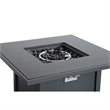 Living Source International Outdoor Stainless Steel Fire Pit Table in Gray