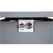 Living Source International Outdoor Stainless Steel Fire Pit Table in Gray