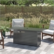 Living Source 24'' H x 54'' W Steel Outdoor Fire Pit Table with Lid (Gray)
