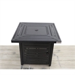 LSI 25'' H x 30'' W Steel Outdoor Fire Pit Table with Lid