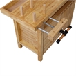 Durable Rubberwood Workbench with Storage for Garage / Workshop-Home