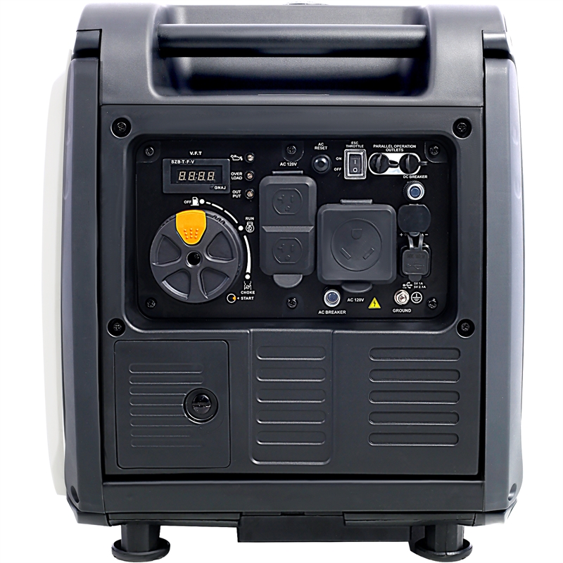 Quiet Portable Inverter Generator with Electric Start and Pure Sine Wave Power