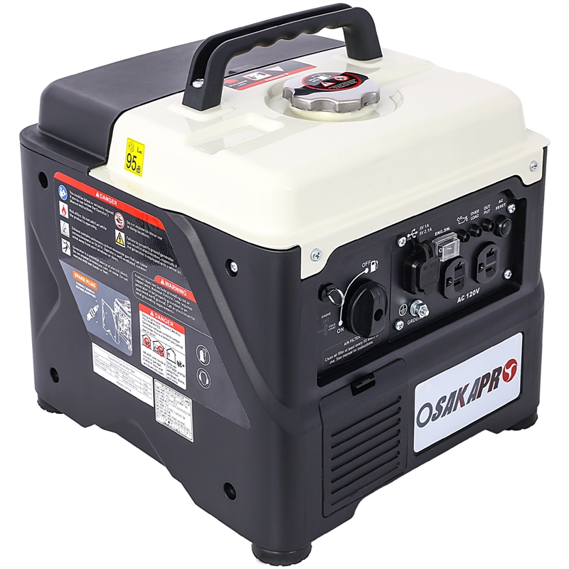 Ultra-Quiet 1200W Portable Inverter Generator for Home Backup and Camping