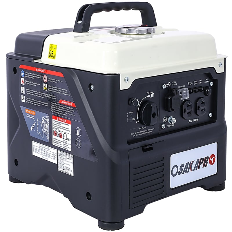 Ultra-Quiet 1200W Portable Inverter Generator for Home Backup and Camping