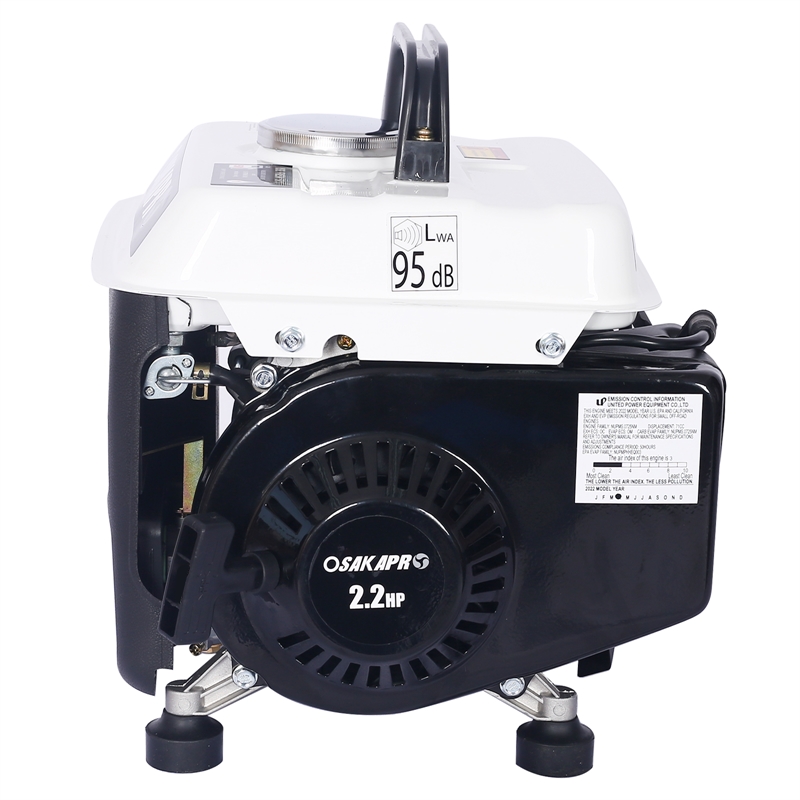 Portable 900W Gas Generator  71cc Engine / Low Noise  Home  Outdoor Use
