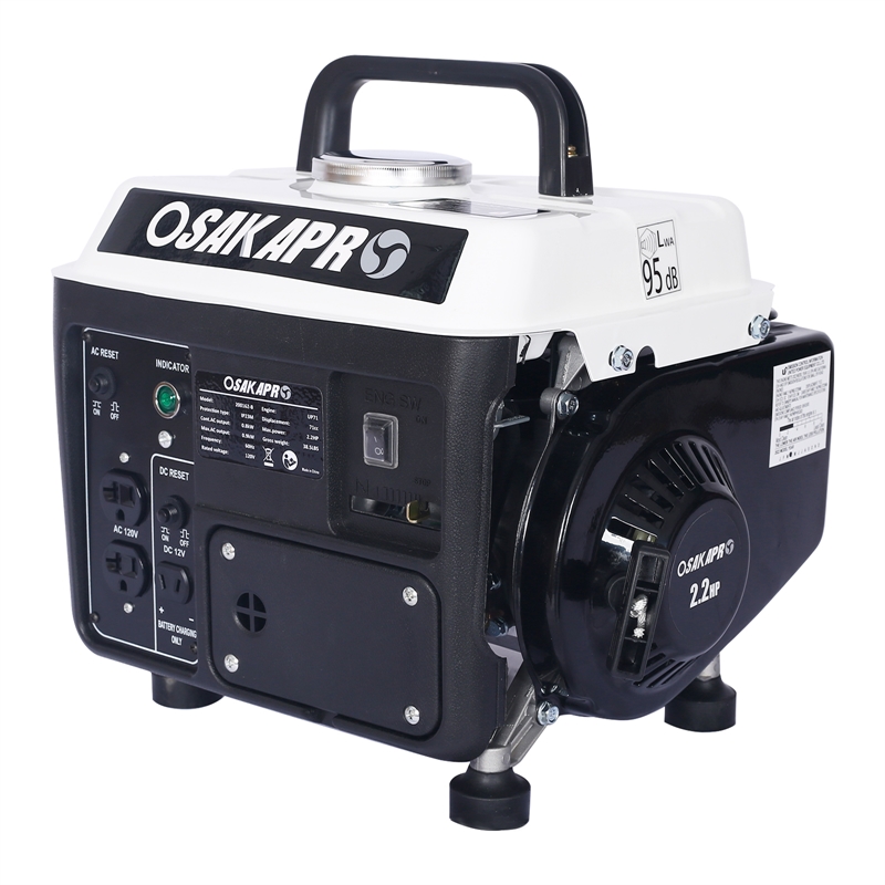 Portable 900W Gas Generator  71cc Engine / Low Noise  Home  Outdoor Use