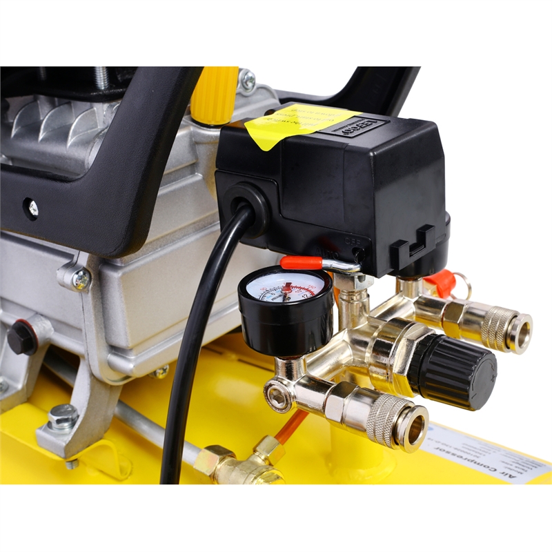 4.5HP 13-Gal Portable Air Compressor  Ultra Quiet 115 PSI Wheels Adjustable Max