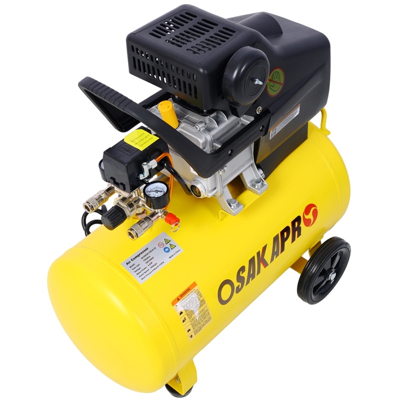 4.5HP 13-Gal Portable Air Compressor  Ultra Quiet 115 PSI Wheels Adjustable Max