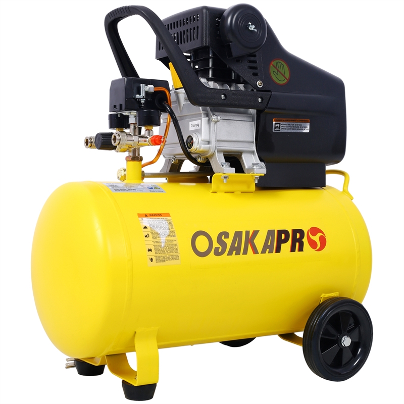 4.5HP 13-Gal Portable Air Compressor  Ultra Quiet 115 PSI Wheels Adjustable Max