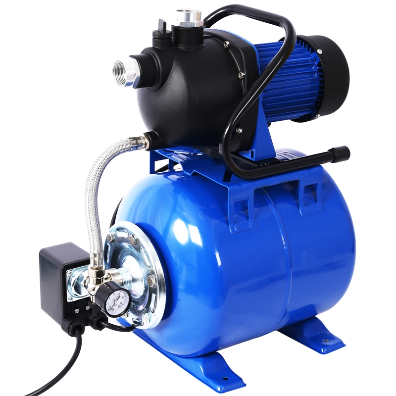 1.6HP Shallow Well Pump with Tank Auto Water Booster for Home  Farm Irrigate