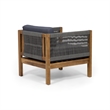 Contemporary Upholstered Accent Chair with Wood Legs