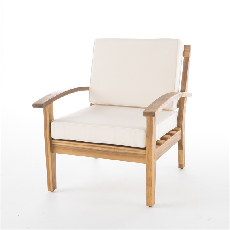 Modern Upholstered Club Chair with Tapered Legs