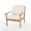 Modern Upholstered Club Chair with Tapered Legs