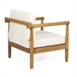 Mid-Century Modern Faux Leather Club Chair