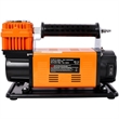 12V Heavy Duty Air Compressor  Orange Metal 150 PSI Tire Inflator with Gauge