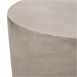 Modern Light Grey Concrete Round Outdoor SideTable Lightweight MGO Table