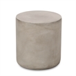 Modern Light Grey Concrete Round Outdoor SideTable Lightweight MGO Table