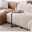 Brown C shaped Metal Side Table for Living Room