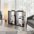 Furniture Vega Solid Wood  White Side Table with Open Storage