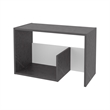 Furniture Vega Solid Wood  White Side Table with Open Storage
