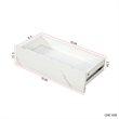 16.93 Modern LED Coffee Table for Living Room  Wood and Glass Construction
