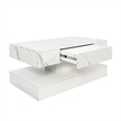 16.93 Modern LED Coffee Table for Living Room  Wood and Glass Construction