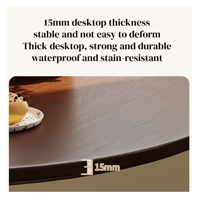 24 Walnut Round Table  Modern  Steel Base Dining Table