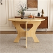 43 Folding Dining Table Space Saving Wood with Light Oak