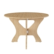 43 Folding Dining Table Space Saving Wood with Light Oak