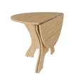 43 Folding Dining Table Space Saving Wood with Light Oak