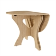 43 Folding Dining Table Space Saving Wood with Light Oak