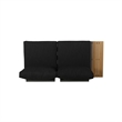 Gray  Wood Left Arm Sofa Seater