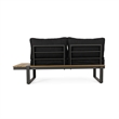Gray Right Arm   Wood Outdoor Sofa Seater