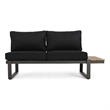 Gray Right Arm   Wood Outdoor Sofa Seater