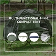 Portable Folding Camping Cot with Steel Frame green
