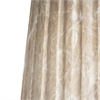 Gold Concrete Outdoor Cleme Carved Side Table - Elegant End Table