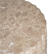 Gold Concrete Outdoor Cleme Carved Side Table - Elegant End Table