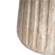 Gold Concrete Outdoor Cleme Carved Side Table - Elegant End Table