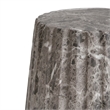 Brown Concrete Outdoor Cleme Carved Side Table and End Table