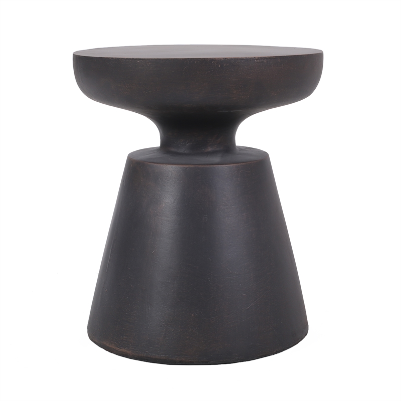 LightWeight Concrete Outdoor Side Table Bronze ceramic
