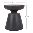 LightWeight Concrete Outdoor Side Table Bronze ceramic