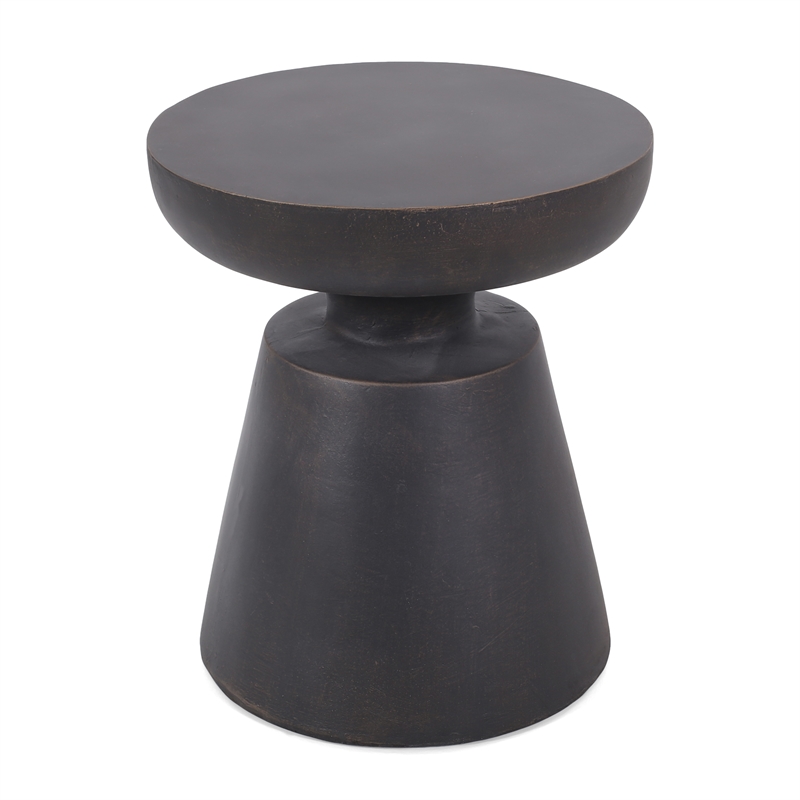 LightWeight Concrete Outdoor Side Table Bronze ceramic